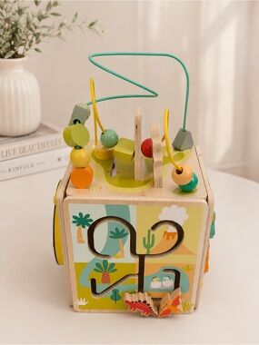 activity cube - gigglescape - wood & metal